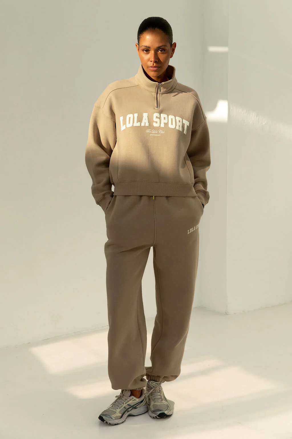 Jayla Half Zip Sweater | Sand - Image 3
