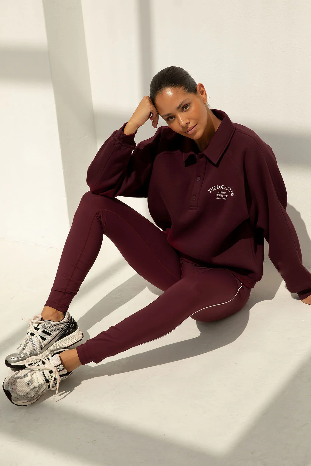 Maya Polo Sweater | Cherry Red - Image 3