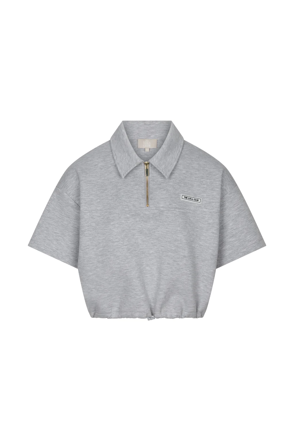 Millie Polo Tee | Grey Melange - Image 4