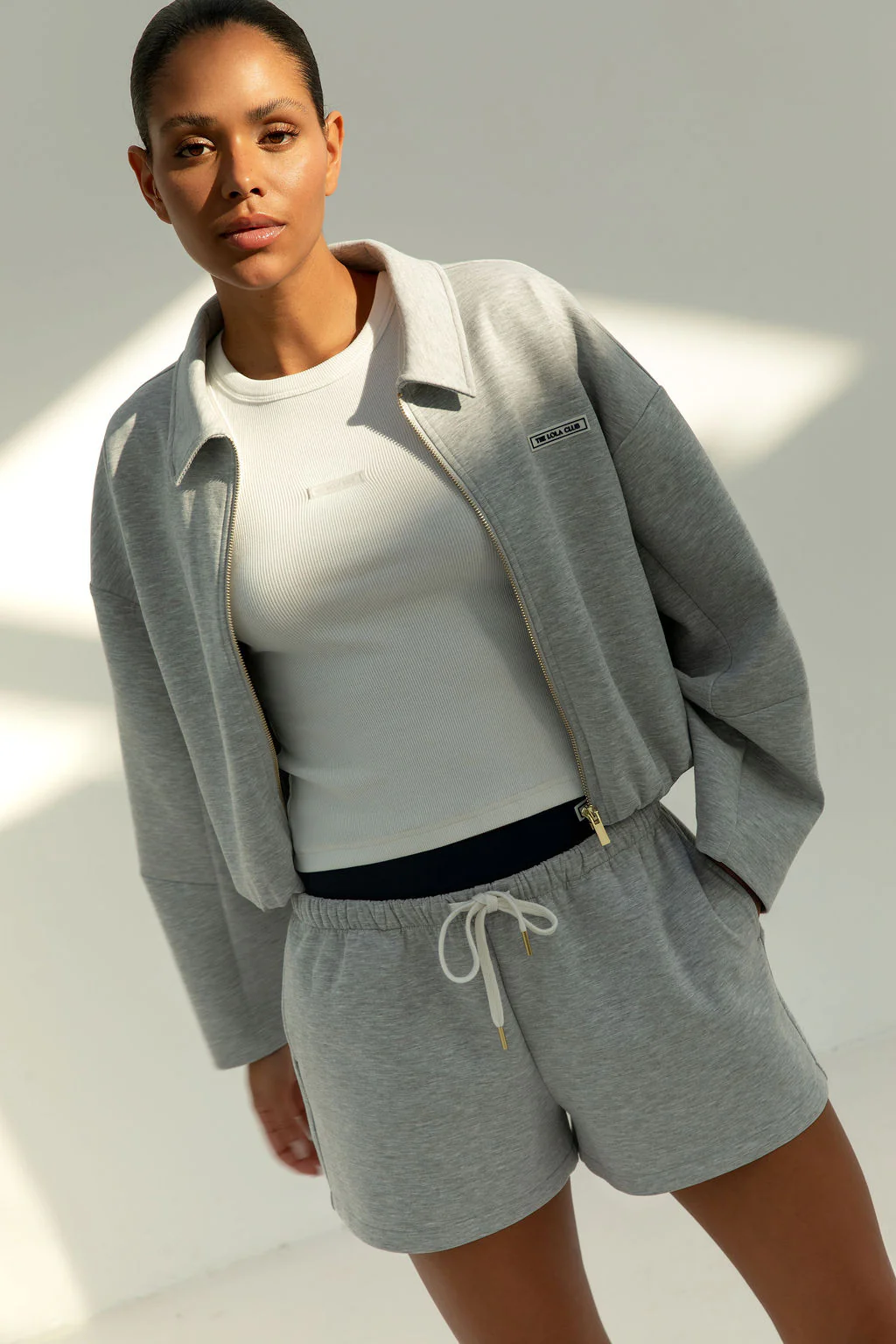 Millie Zip Through | Grey Melange - Image 4