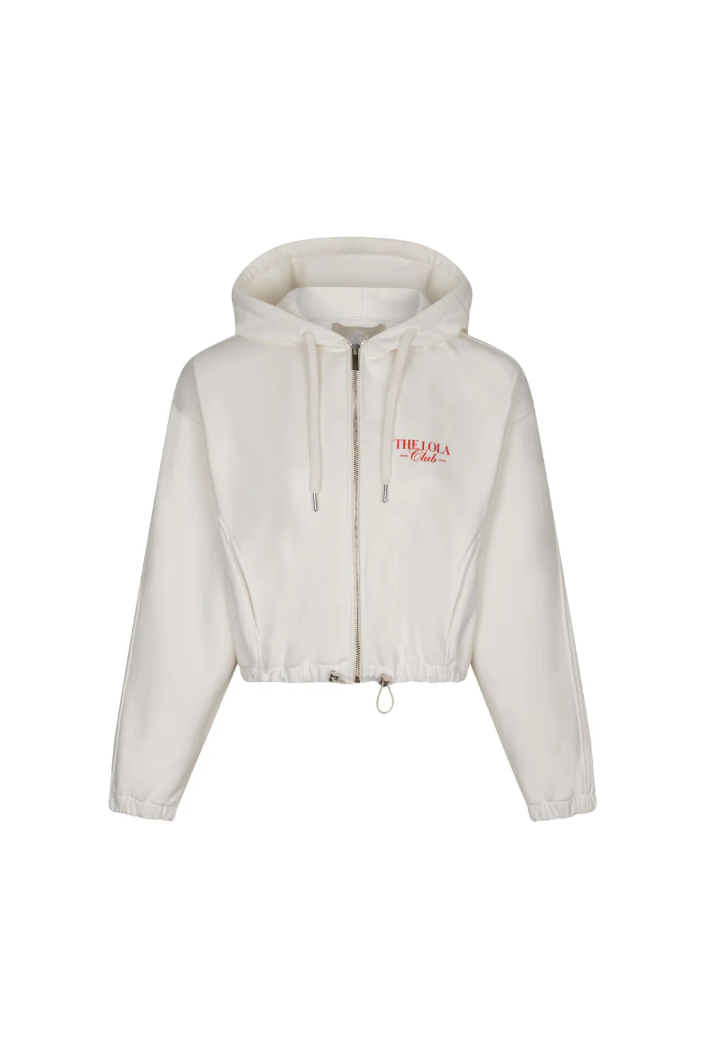 Ruby Zip Through Hoodie | Crispy White - Image 3