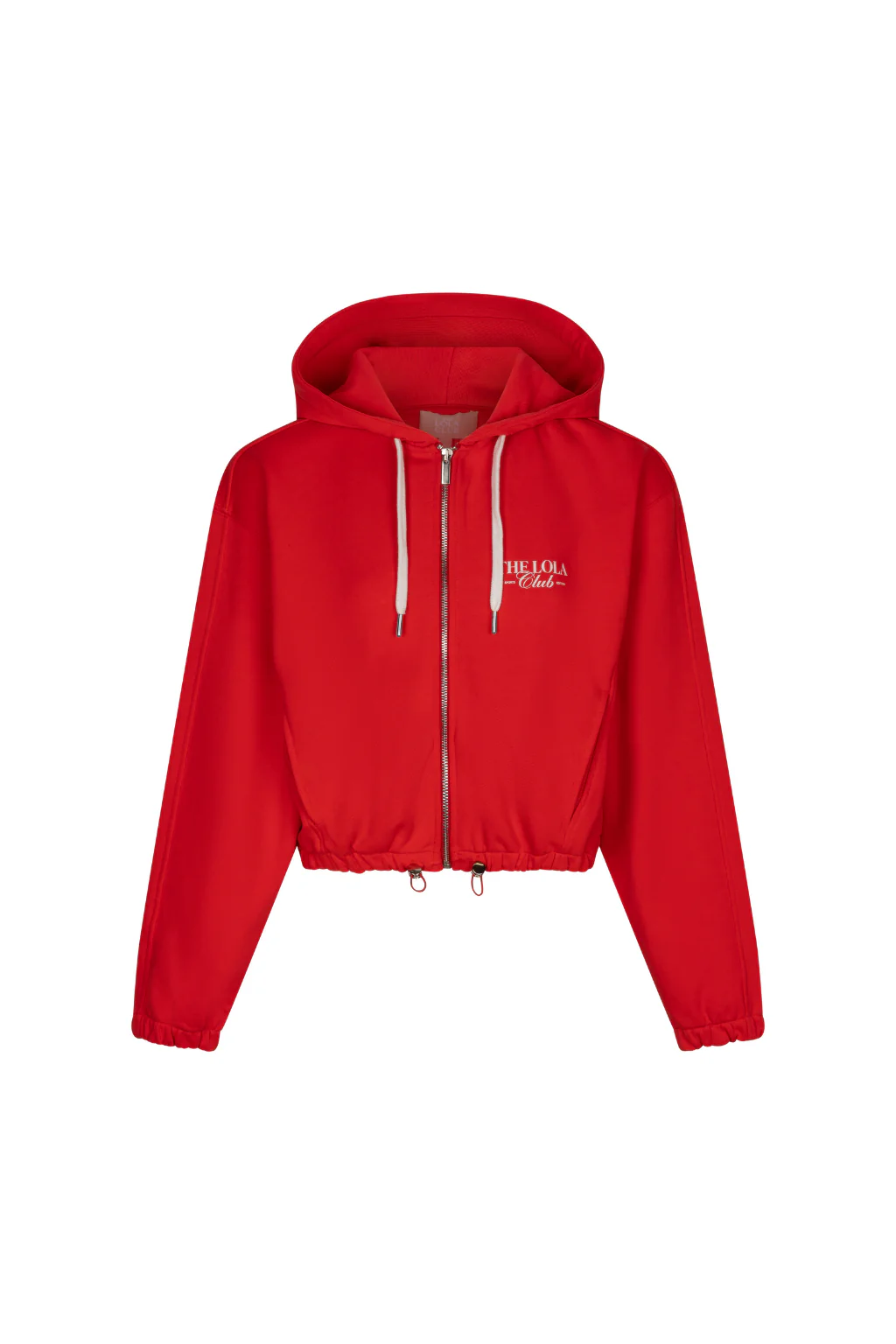 Ruby Zip Through Hoodie | Red - Image 3