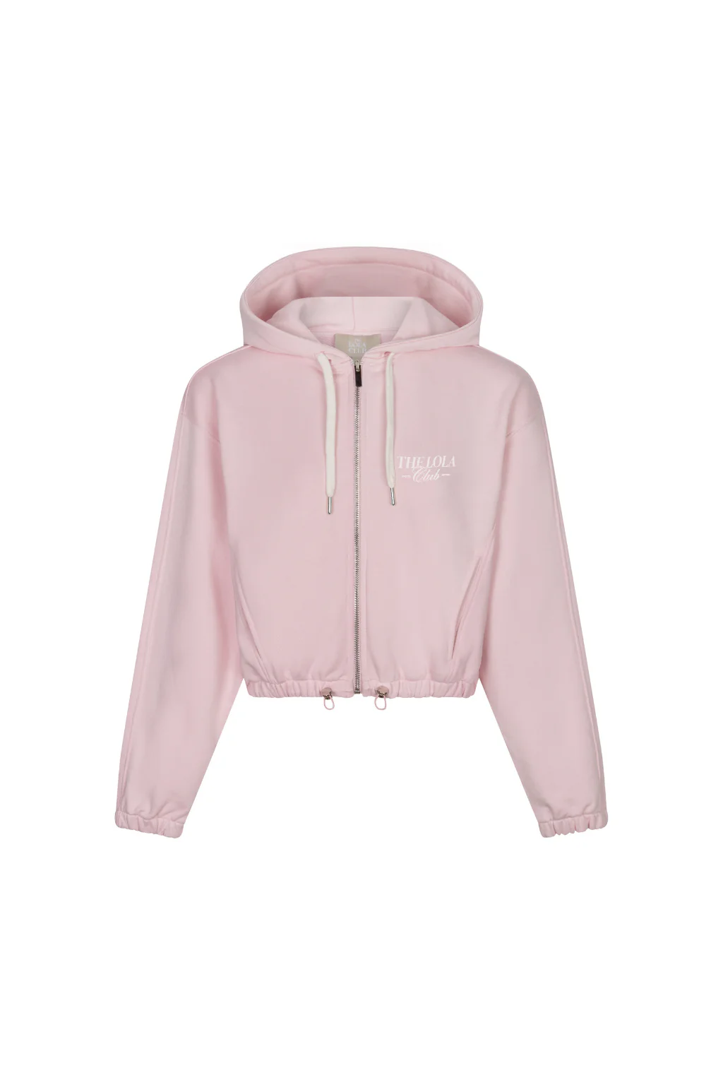 Ruby Zip Through Hoodie | Soft Pink - Image 5